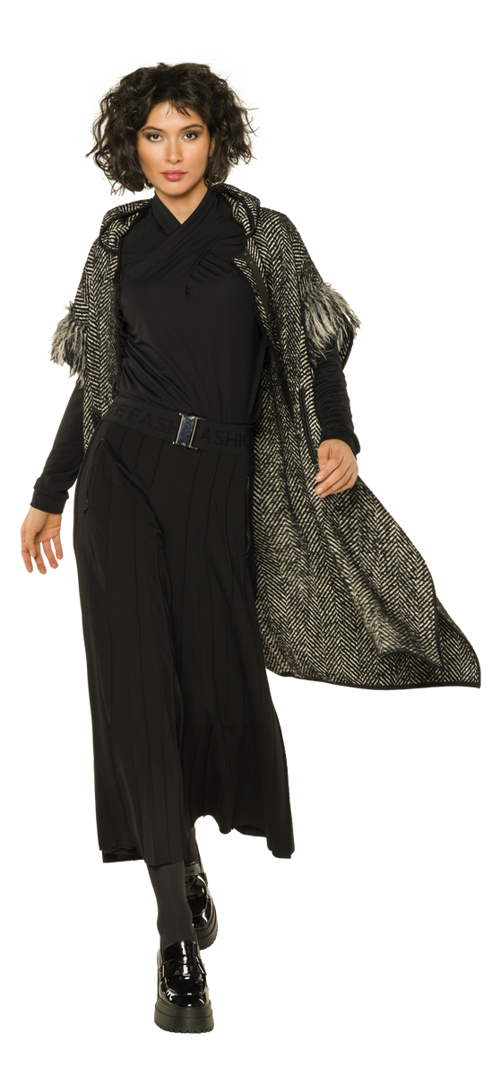 美品★ HERRINGBONE LONG JACKET VEST AMERI】HERRINGBONE LONG JACKET VEST