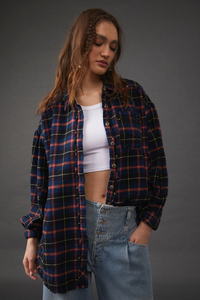 Free People Happy Hour Plaid Long … curated on LTK