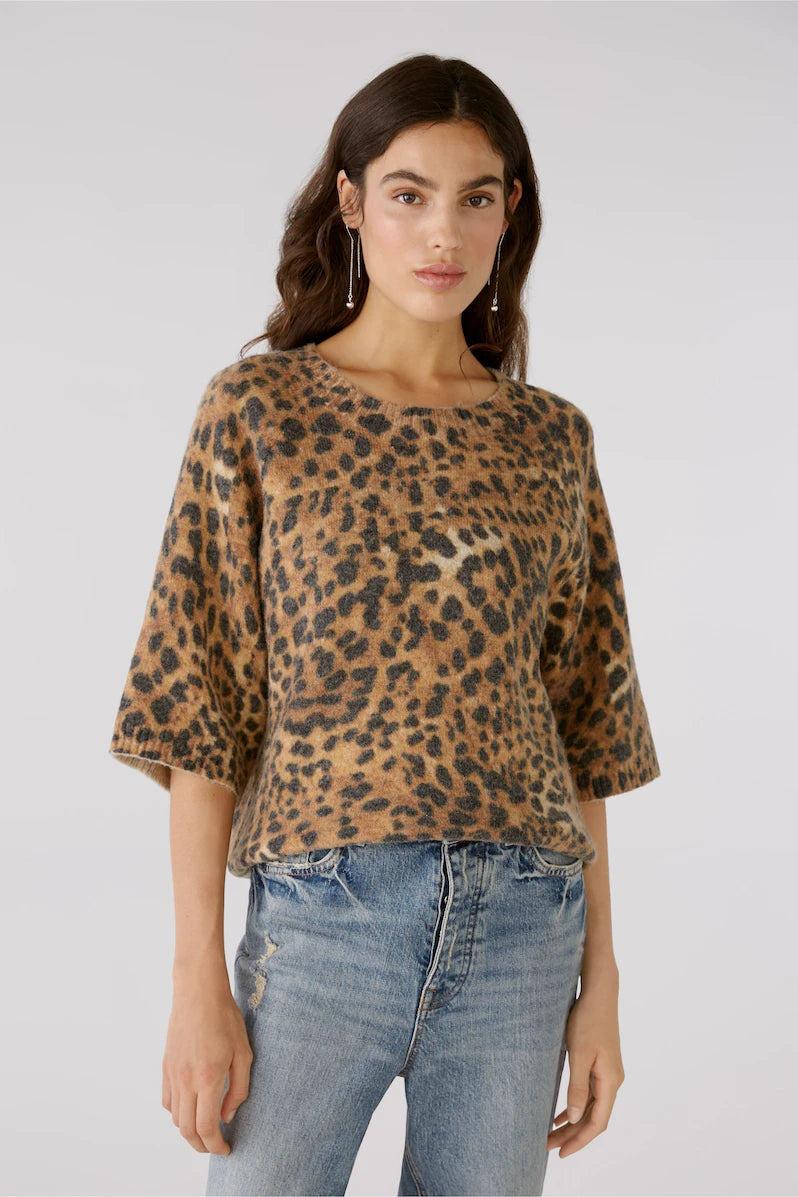 OUI JUMPER WITH LEO PRINT