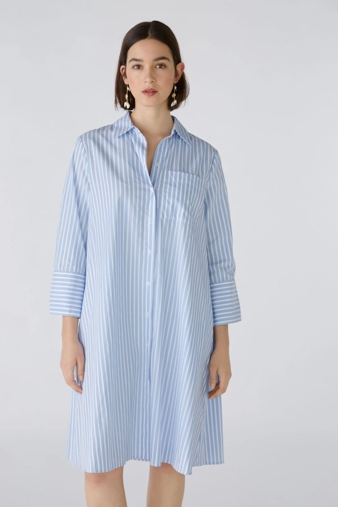 OUI SHIRT BLOUSE DRESS PURE COTTON