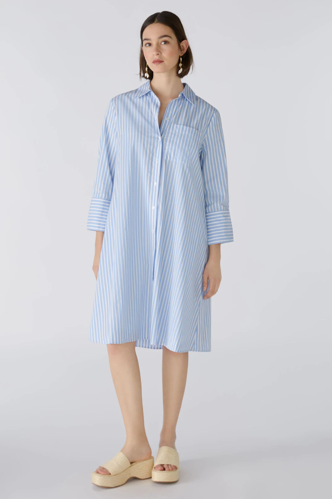 OUI SHIRT BLOUSE DRESS PURE COTTON