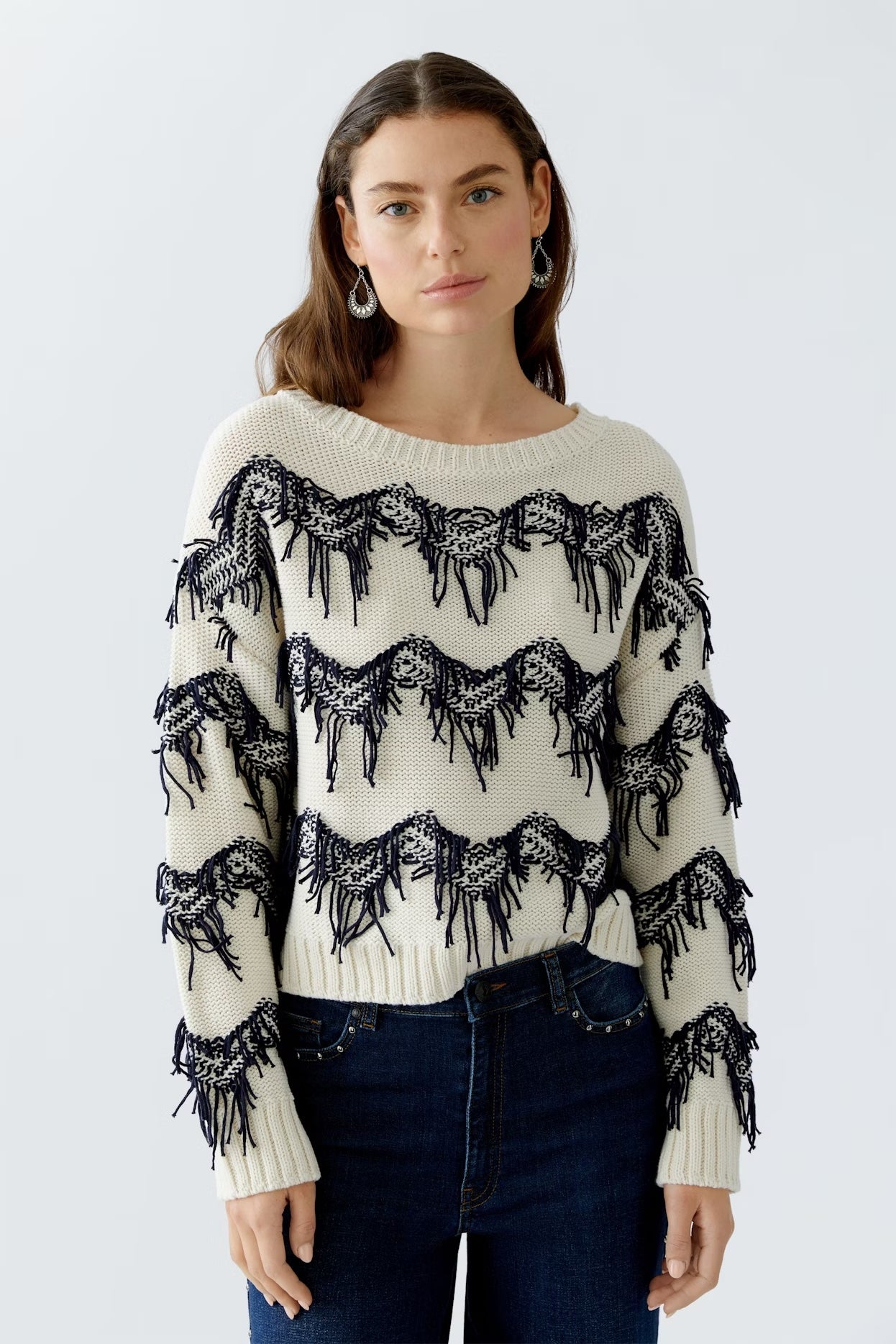 OUI ZIGZAG PULLOVER