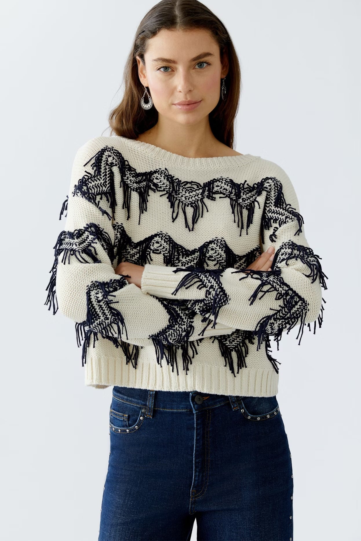 OUI ZIGZAG PULLOVER