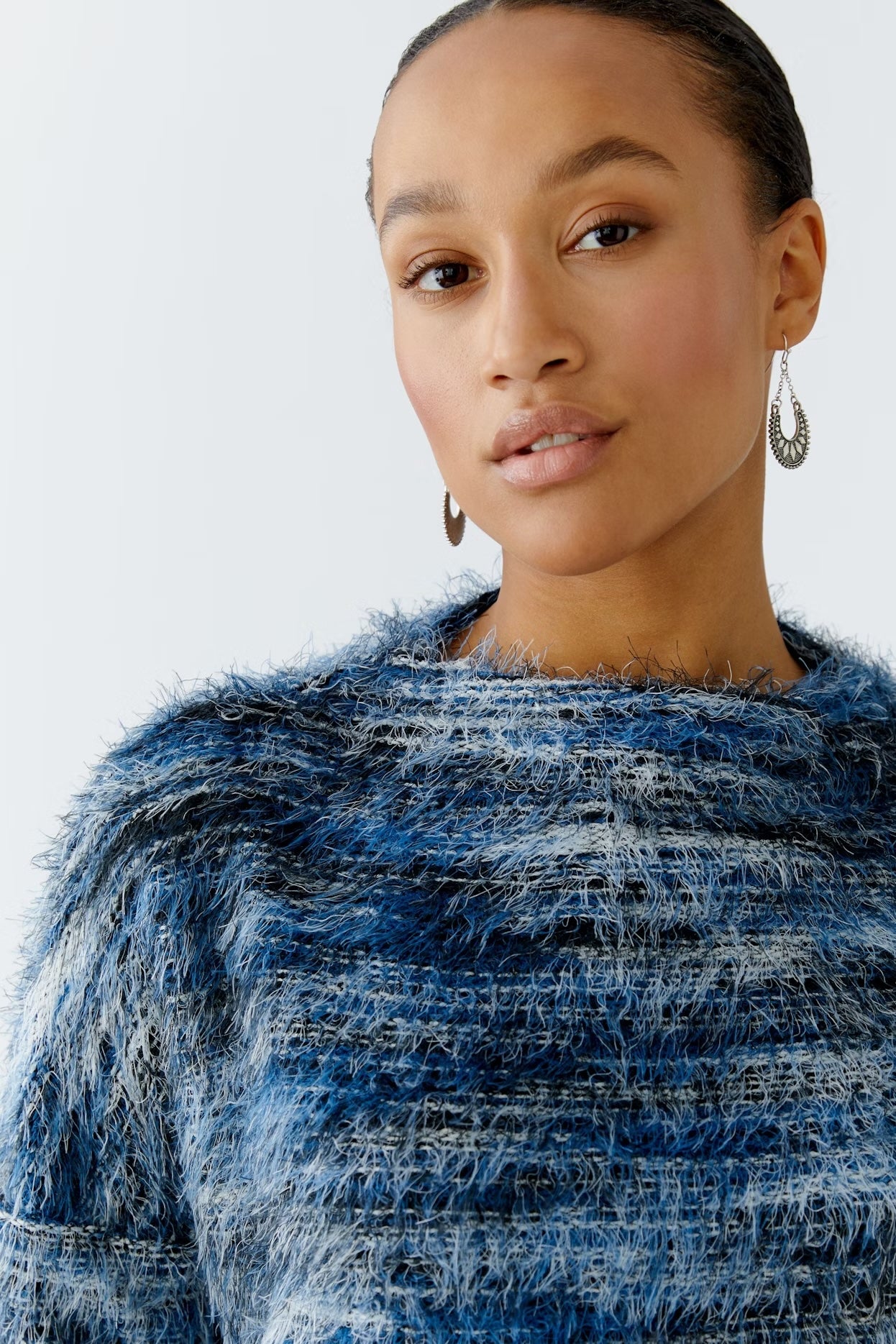 OUI CUDLY FLUFFY KNITTED SWEATER