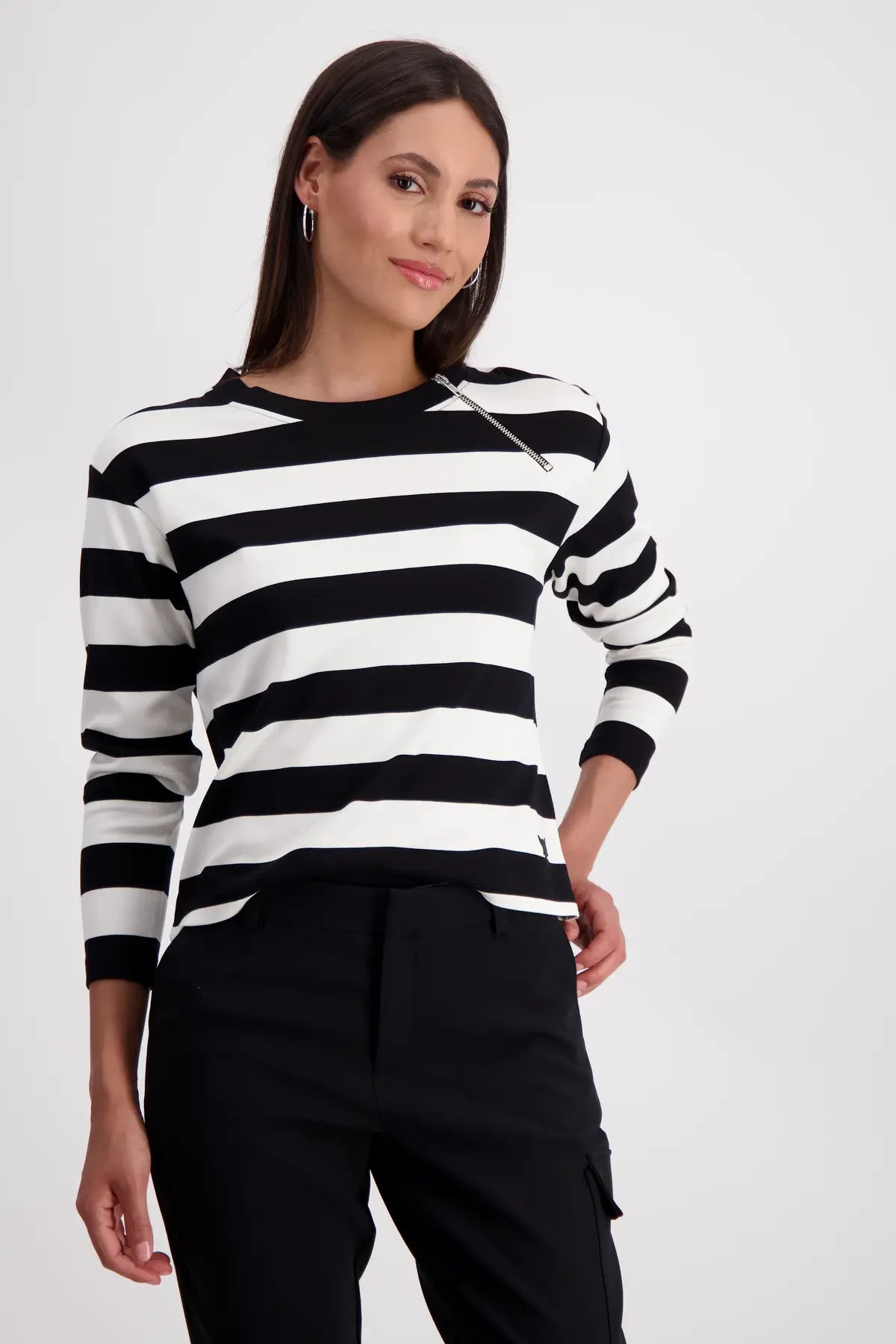 MONARI STRIPED SWEATSHIRT