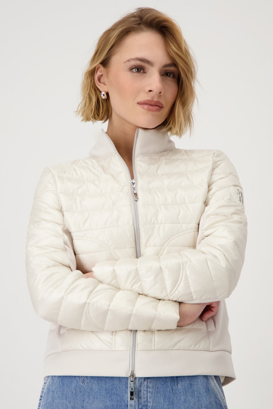 QUILTED JACKET WITH NEOPRENE