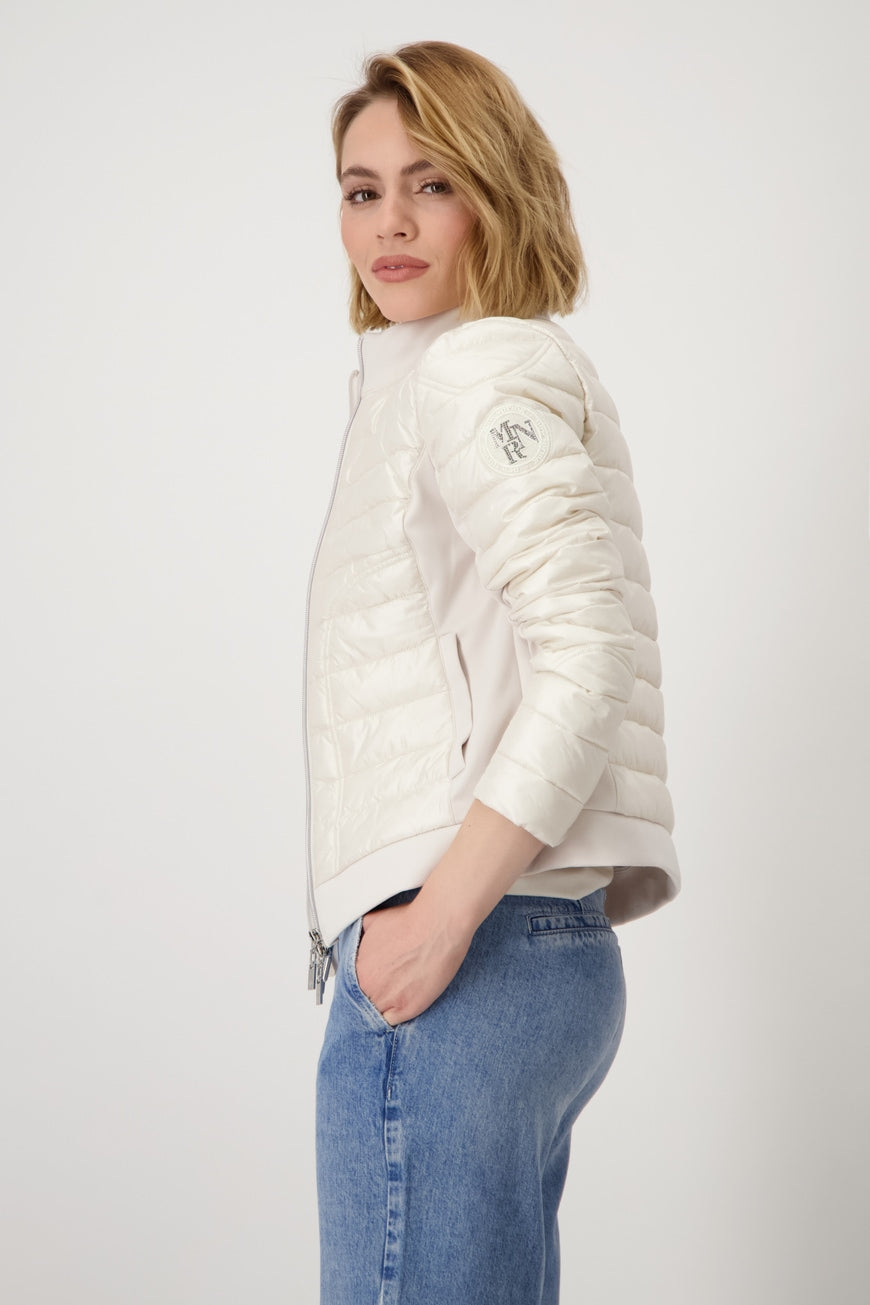 QUILTED JACKET WITH NEOPRENE