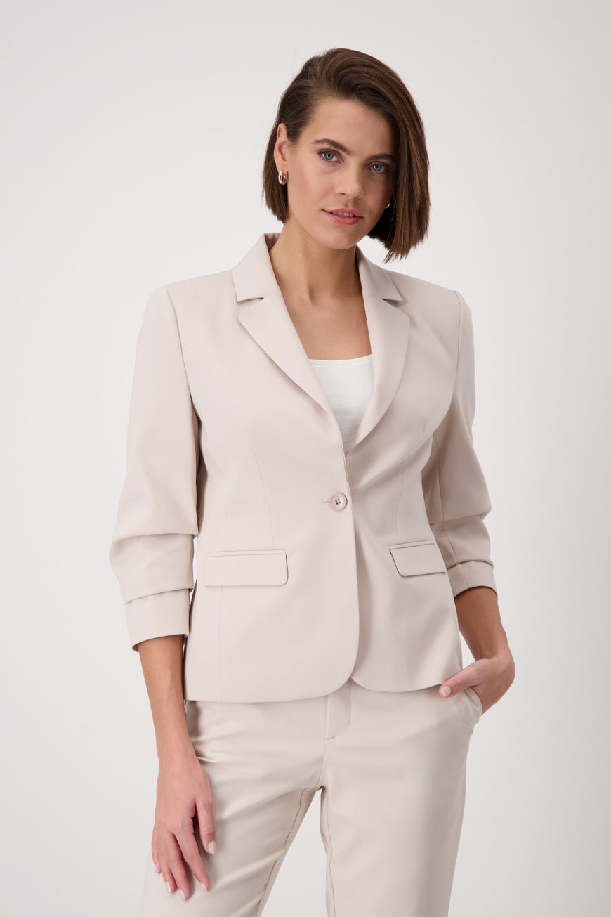 BLAZER WITH ¾ SLEEVES AVAILABLE IN TURQUOISE