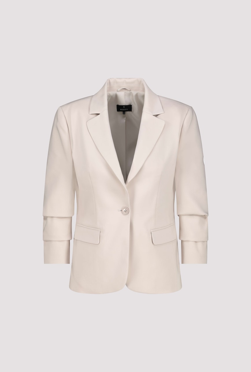 BLAZER WITH ¾ SLEEVES AVAILABLE IN TURQUOISE