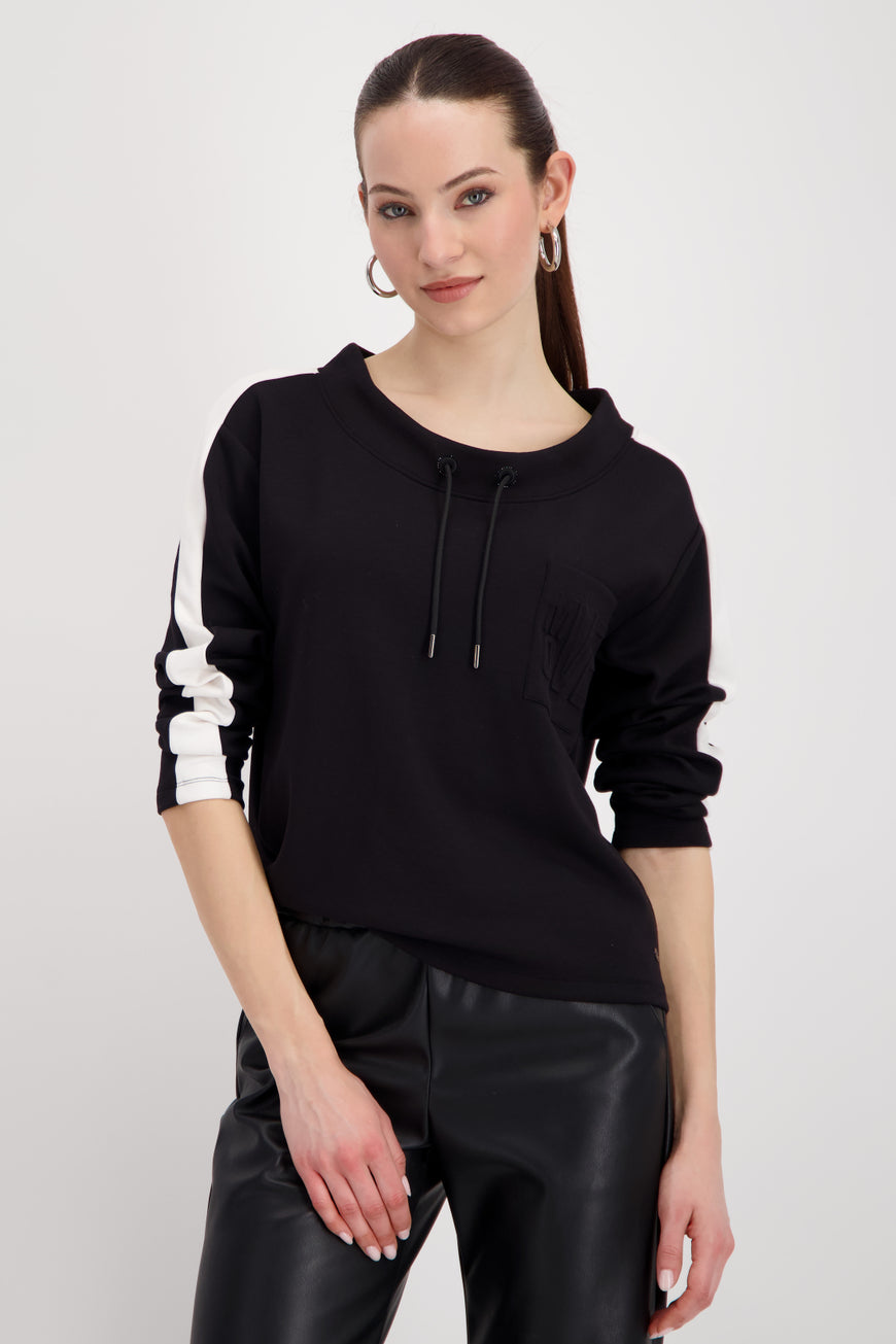 MONARI LONG-SLEEVE SWEATSHIRT WITH 3D DETAILS