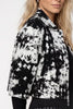 MONARI KNITTED CAPE WITH JACQUARD PATTERN