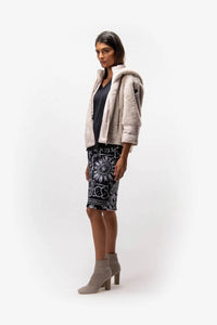 SPORTALM FAUX FUR JACKET WITH HOOD