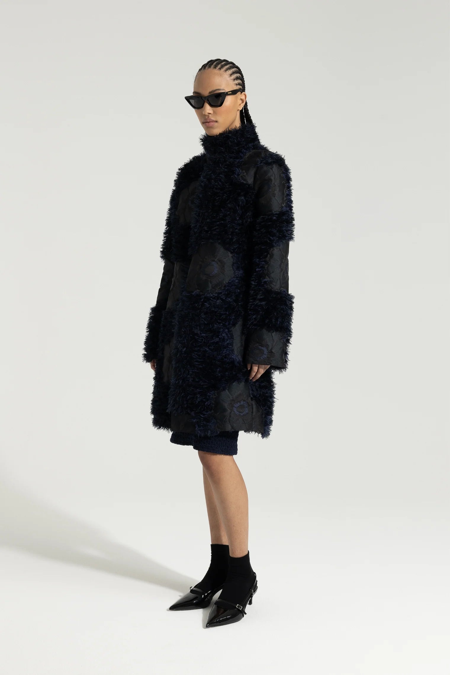 FATI TEXTURED JACQUARD 3/4 COAT