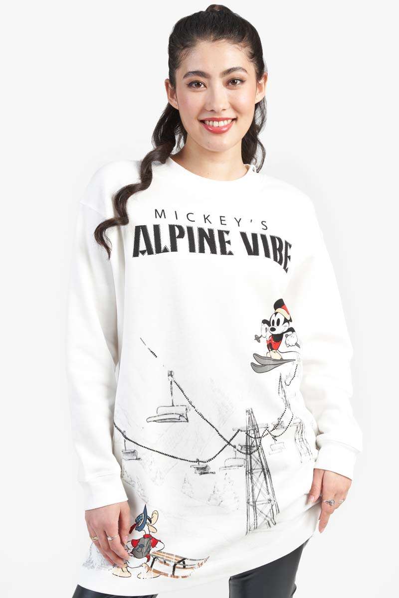 FROG BOX MICKEY ALPINE SKI SWEATSHIRT DRESS1