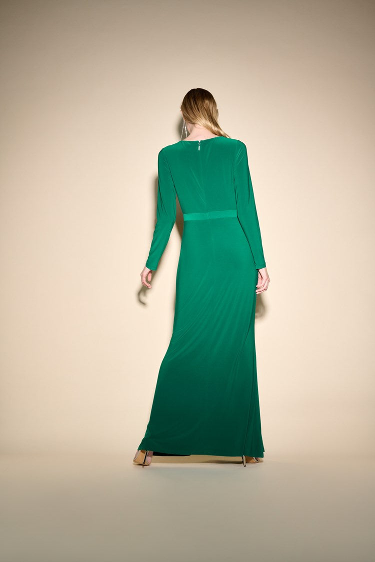 LONG SLEEVE EVENING GOWN