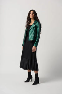 GERORGETTE AND SATIN PLEATED SKIRT 234068