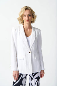 WOVEN FITTED BLAZER 242913