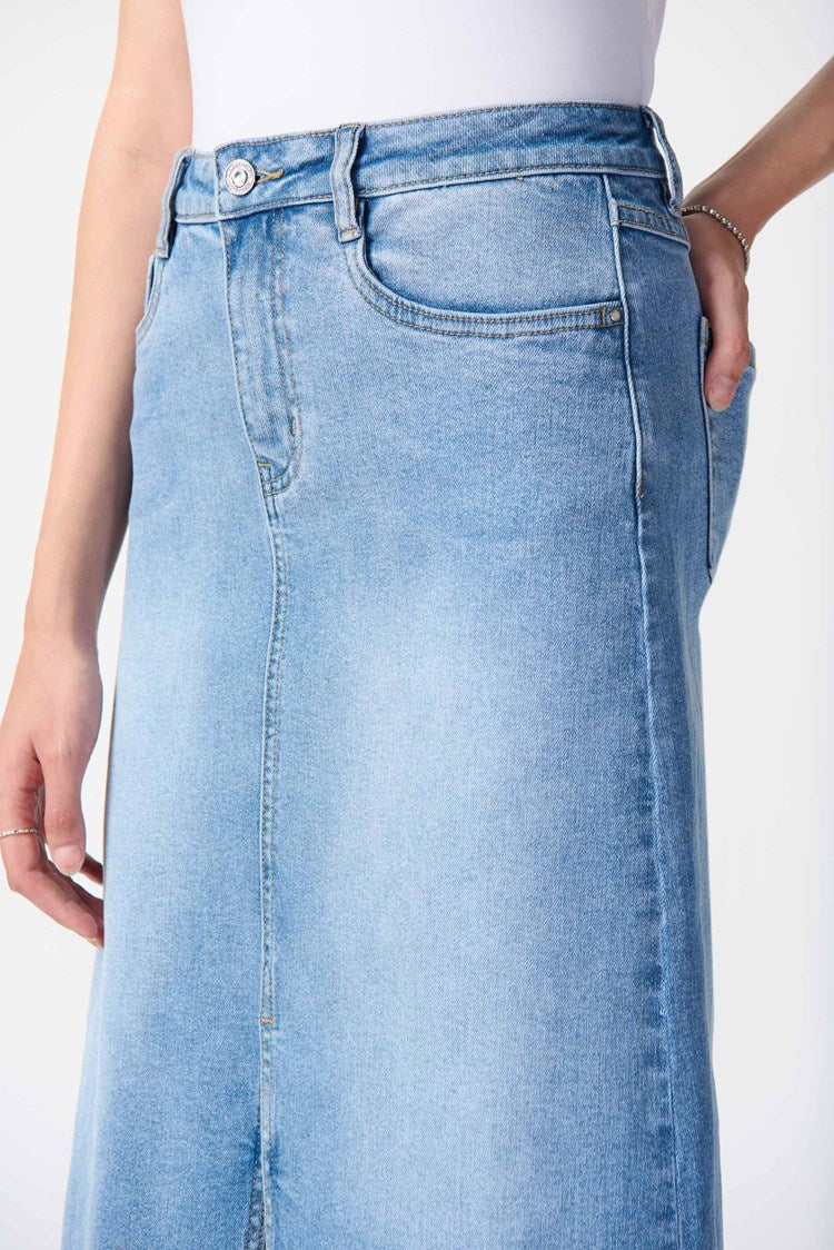 DENIM A LINE SKIRT