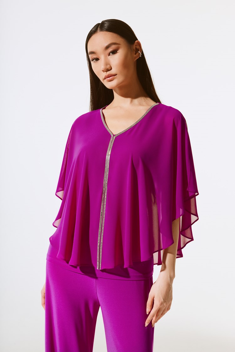 CHIFFON PONCHO TOP