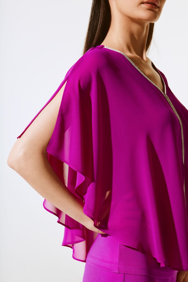 CHIFFON PONCHO TOP