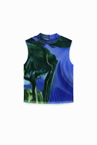 DESIGUAL- M. Christian Lacroix tulle landscape T-shirt