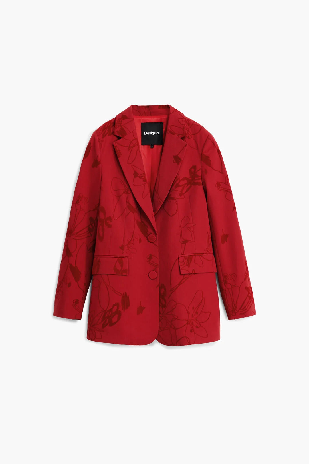 DESIGUAL BLAZER WITH VELVET DETAIL