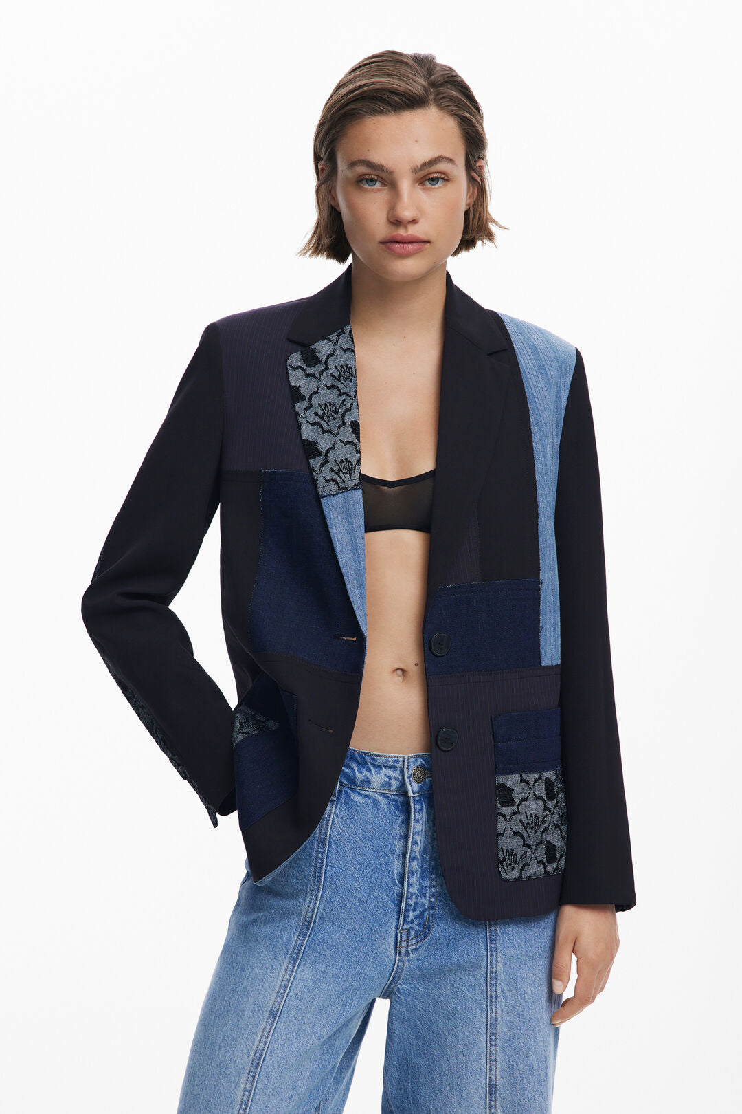 DESIGUAL PATCHWORK BLAZER