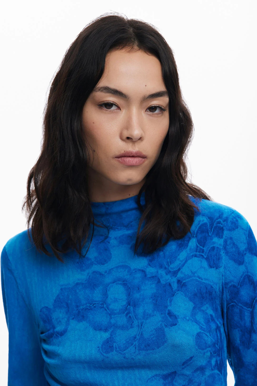 DESIGUAL LONG FINE SWEATER