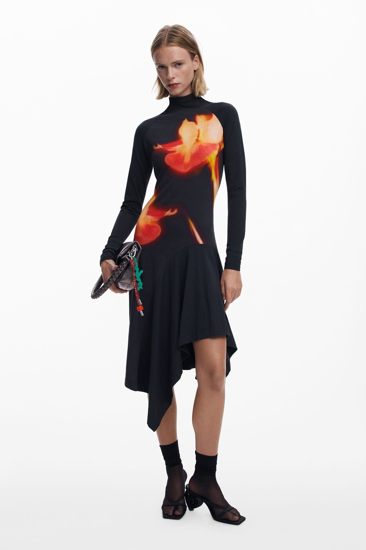 DESIGUAL ASYMMETRICAL FITTED DRESS