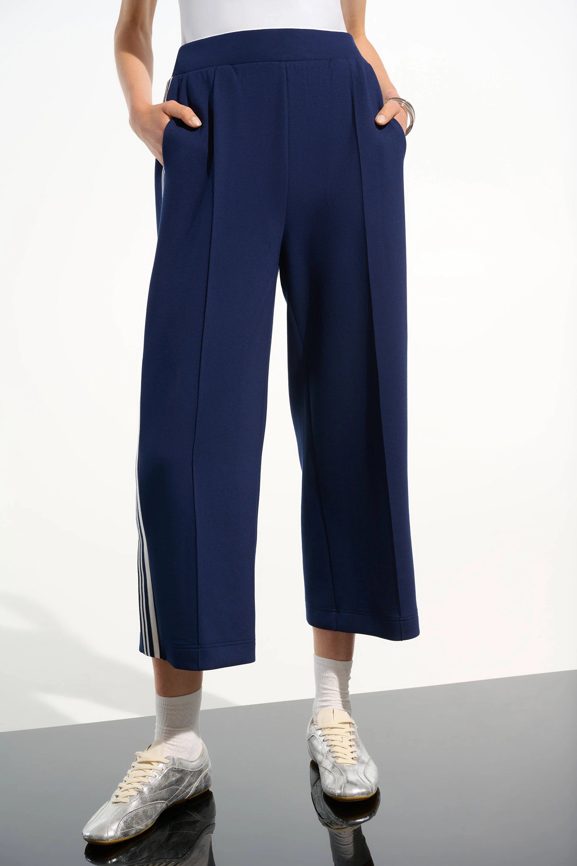 SCUBA JERSEY PULL-ON CULOTTE PANTS 261618