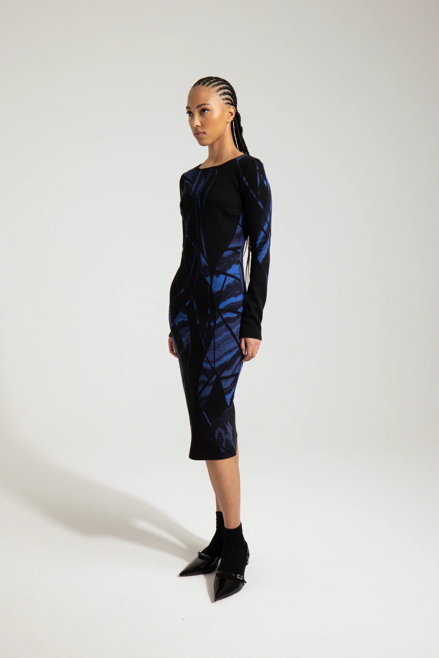 NOA ABSTRACT JACQUARD DRESS