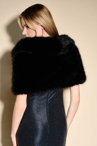 OLD HOLLYWOOD FAUX FUR CAPE