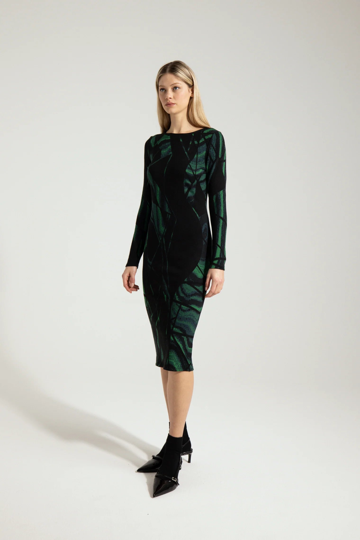 NOA ABSTRACT JACQUARD DRESS