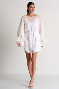 SHAN FLOWY DRESS/TUNIC WITH PUFFY SLEEVES