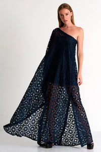 SHAN ONE - SHOULDER LACE DRESS AVAILABLE IN BLACK