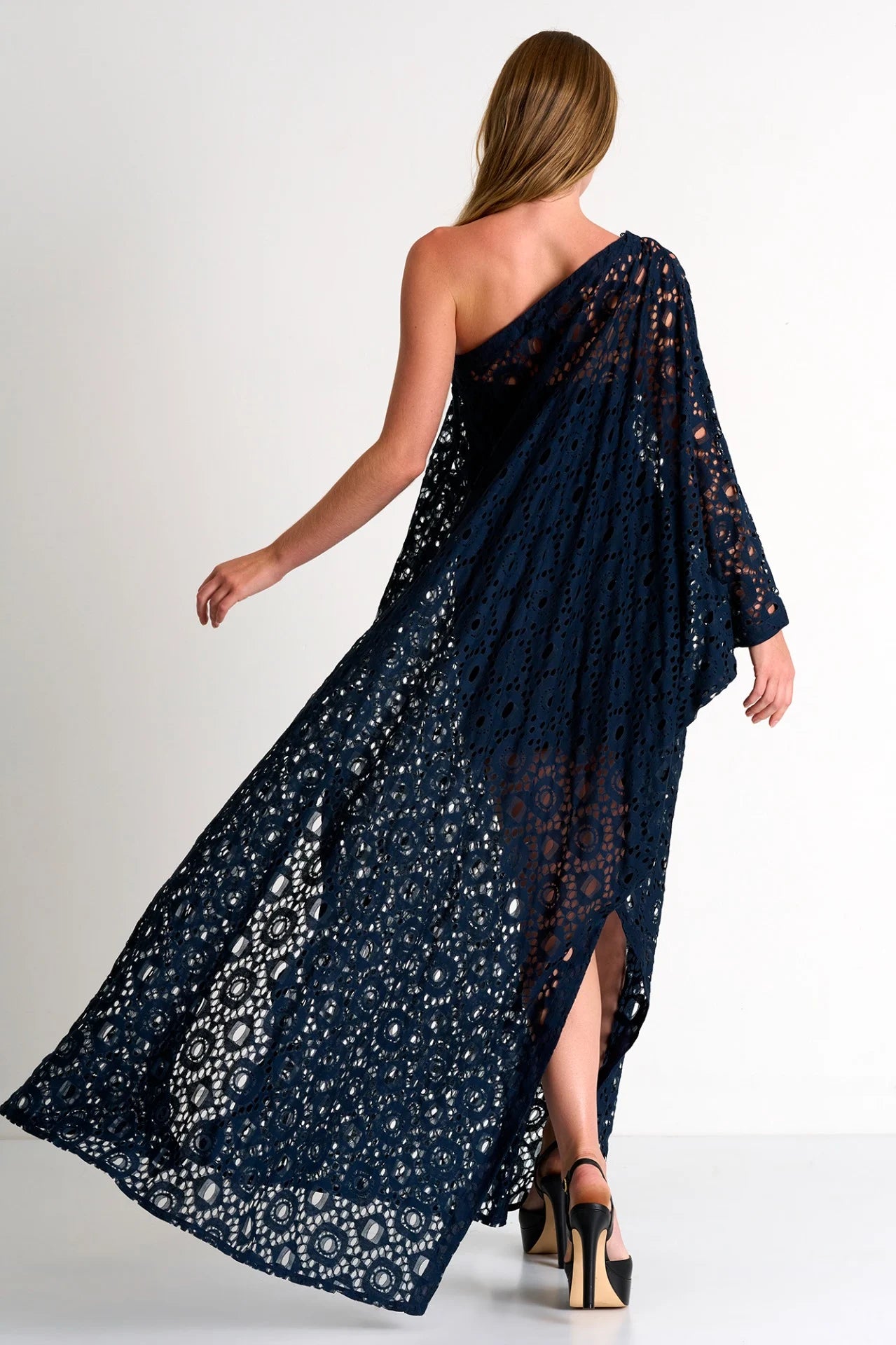 SHAN ONE - SHOULDER LACE DRESS AVAILABLE IN BLACK