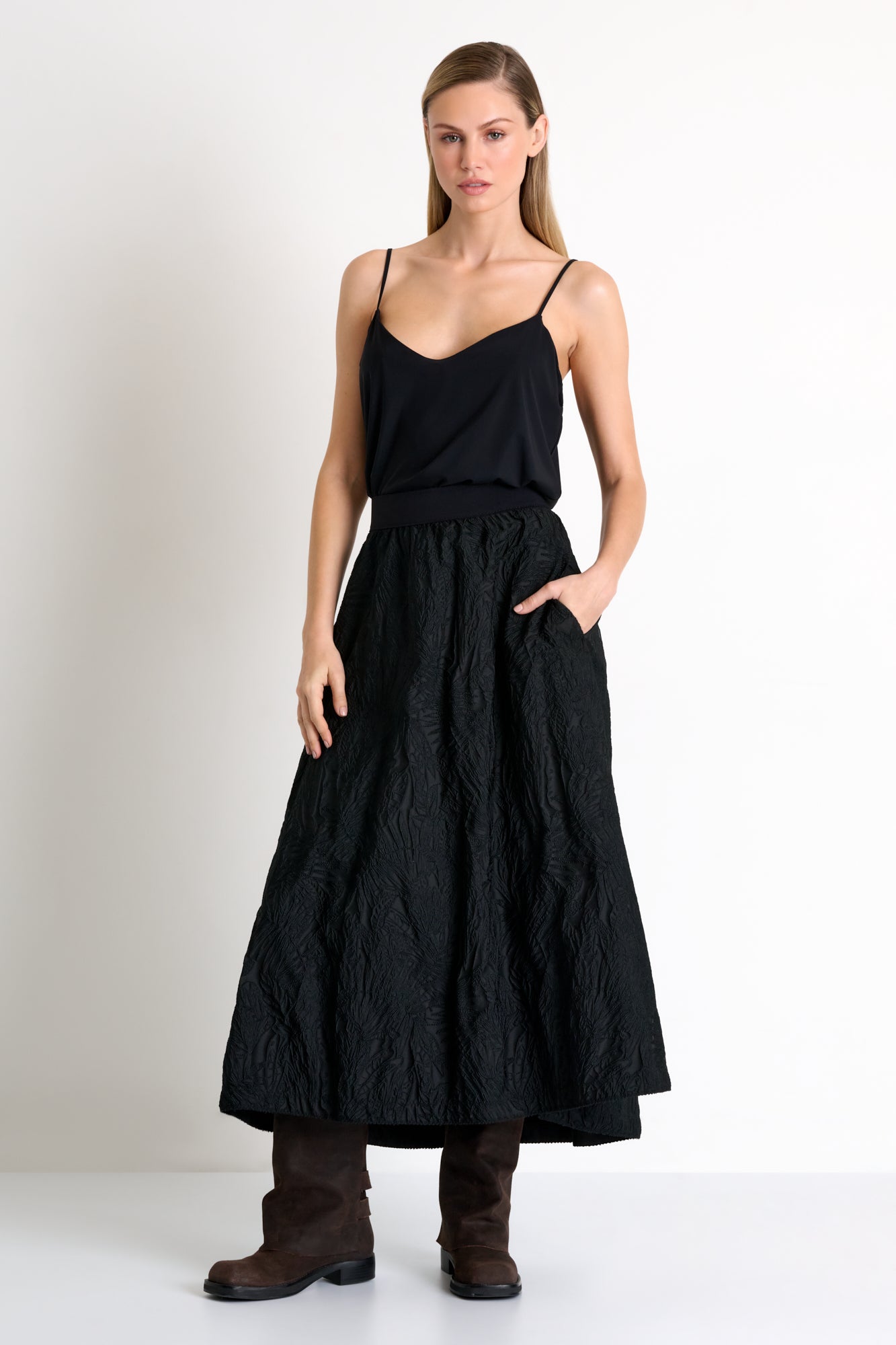 SHAN FLARED MAXI SKIRT