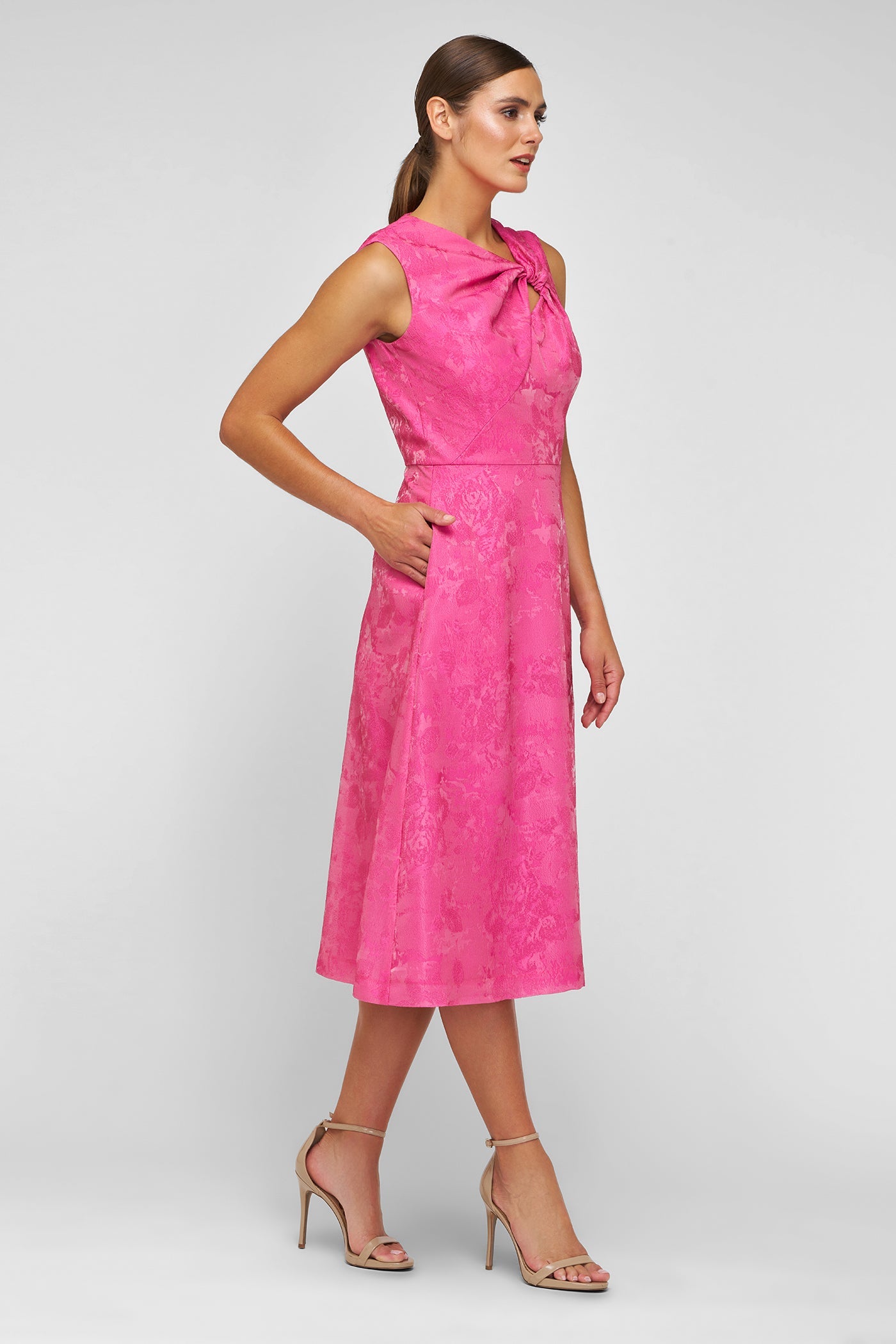 KAY UNGER VALENCIA MIDI DRESS