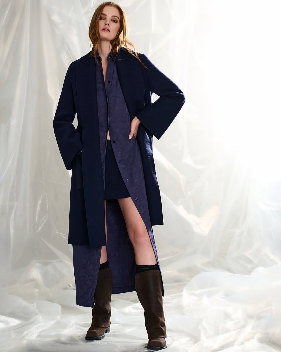 SHAN MARGOT WOOL TRENCH