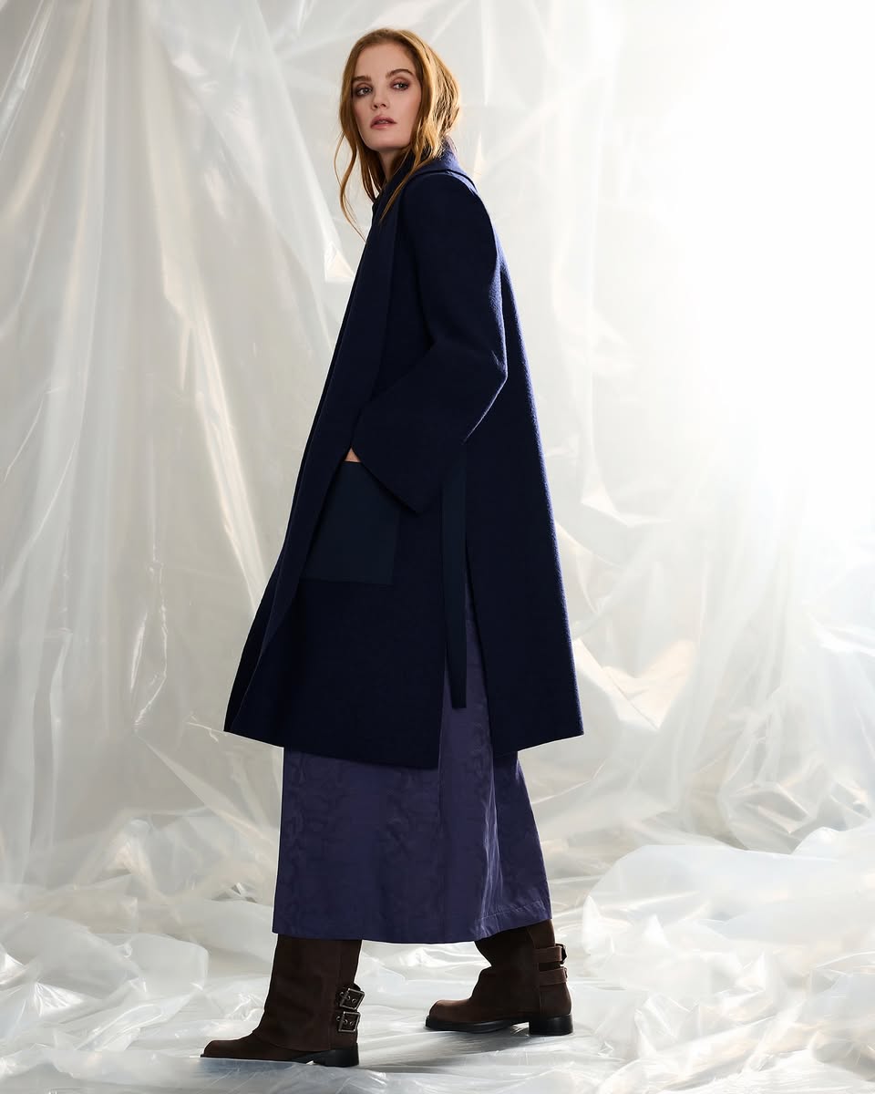 SHAN MARGOT WOOL TRENCH