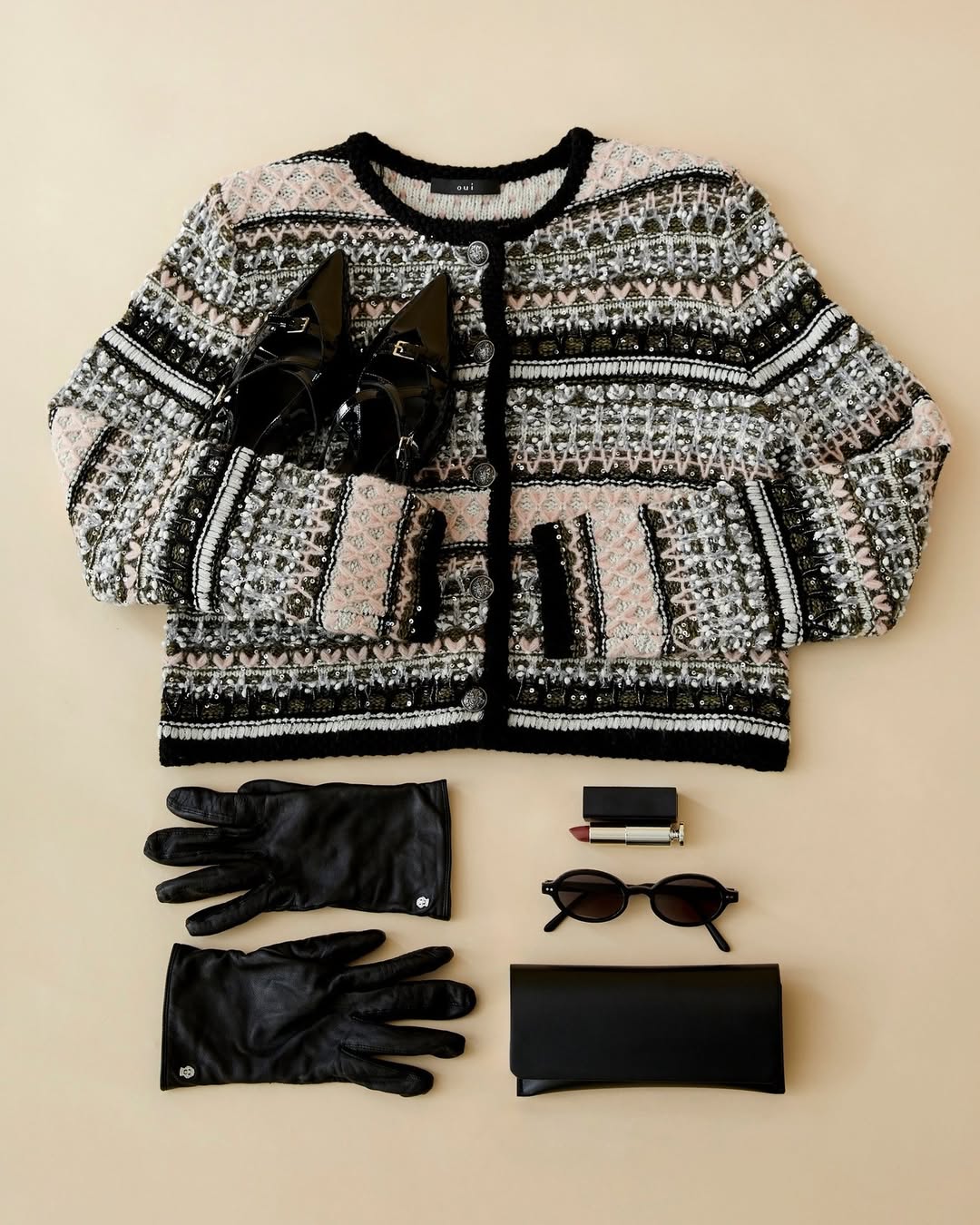 OUI KHAKI ROSE JACKET