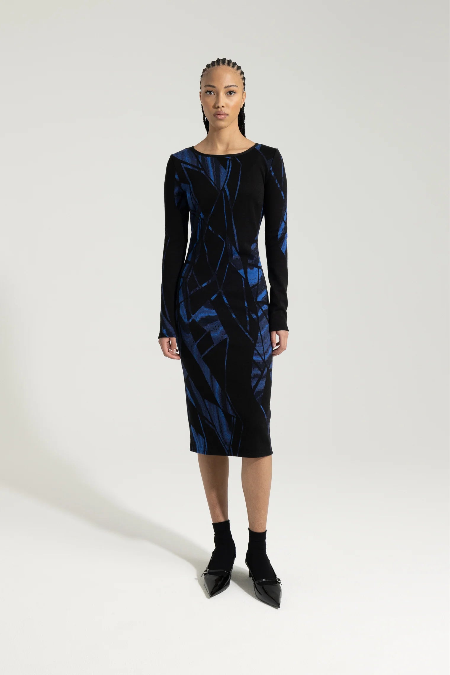 NOA ABSTRACT JACQUARD DRESS