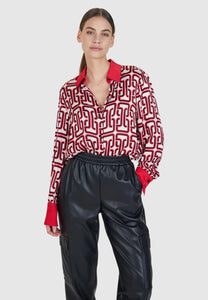 MARC AUREL Blouse in Chain Print