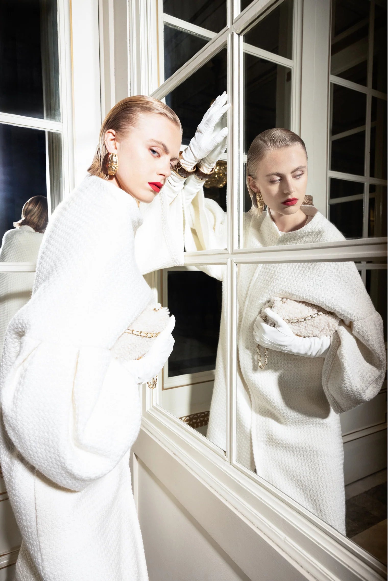 OFELIA OVERSIZED JACKET IN CREAM