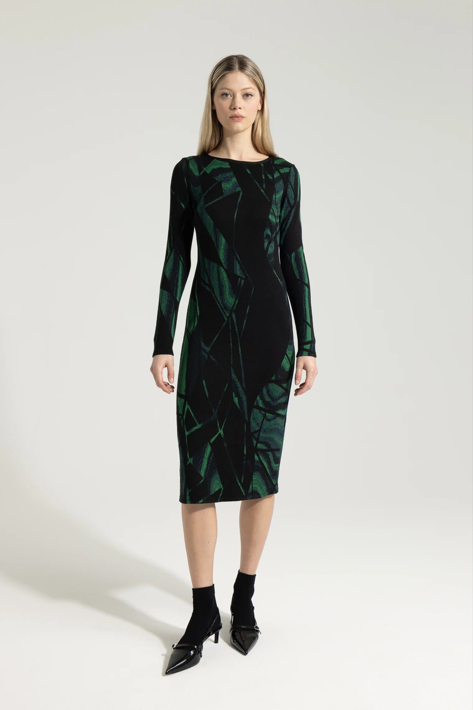 NOA ABSTRACT JACQUARD DRESS