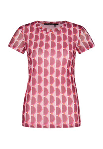 MARC AUREL MESH PRINT WITH GEOMETRIC PRINT