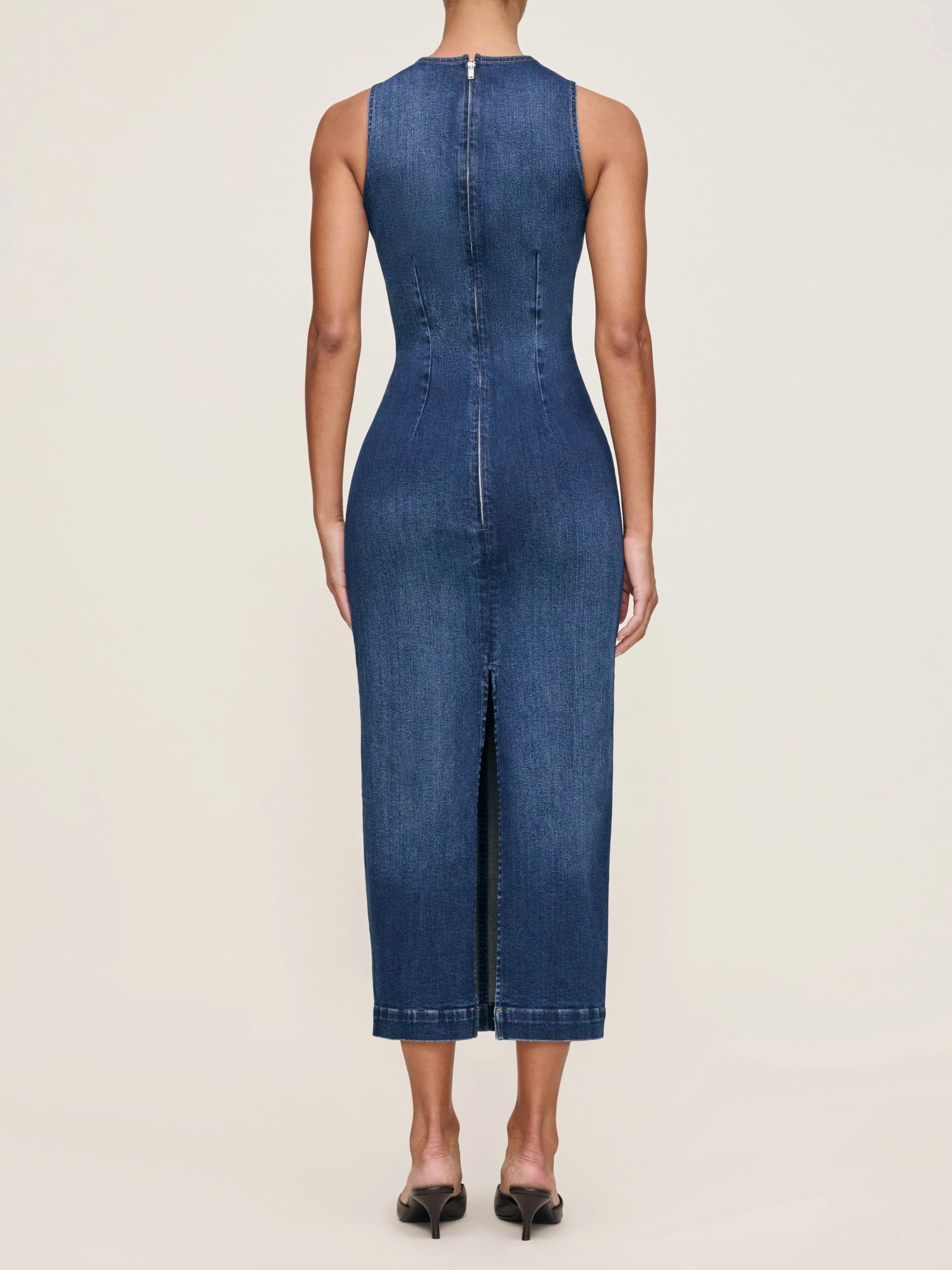 DL 1961 ESME SEAFRONT MIDI DRESS PREMIUM DENIM