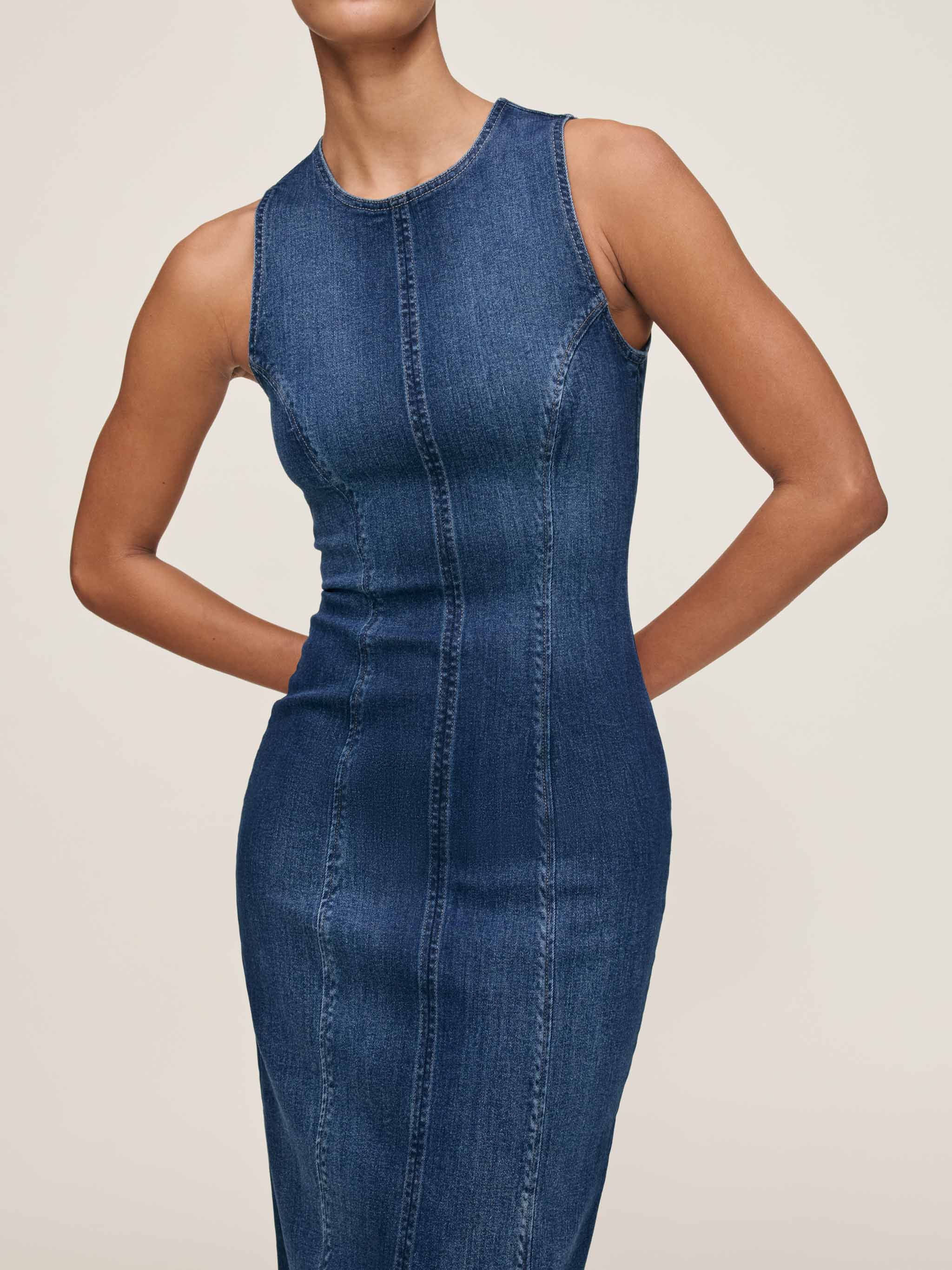 DL 1961 ESME SEAFRONT MIDI DRESS PREMIUM DENIM