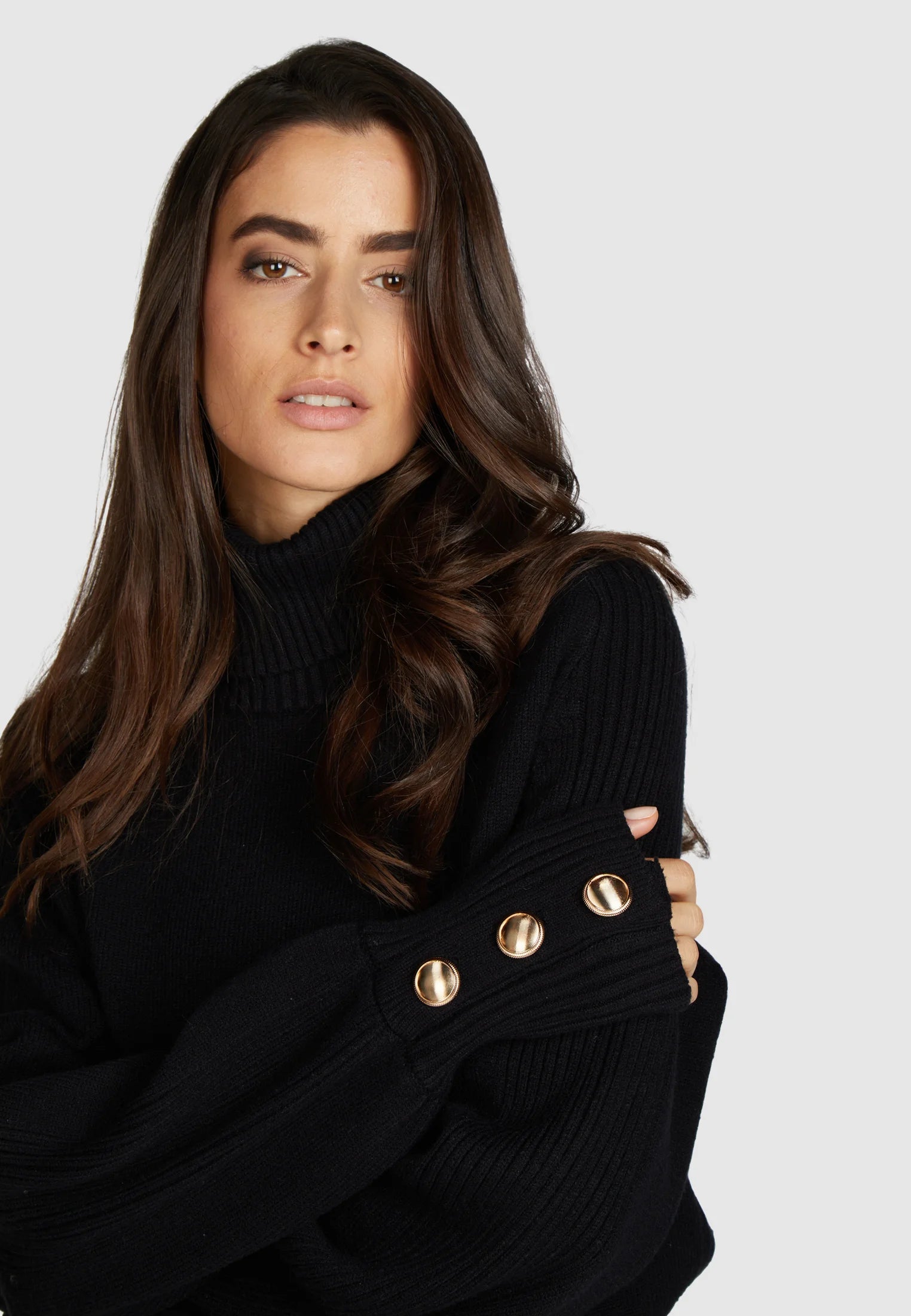 MARC AUREL SWEATER WITH REMOVABLE COLLAR