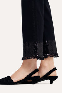 CAMBIO PARIS STRAIGHT ANCLE WITH SEQUIN FRINGE